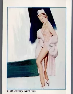 #30 Martha Hyer Artist Fritz Willis Vintage 1995 Hollywood Pinup Card • $3.50