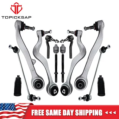 12PCS BMW E60 525i 530i 535i 550i CONTROL ARM BALL JOINT TIE ROD SUSPENSION KIT • $151.99