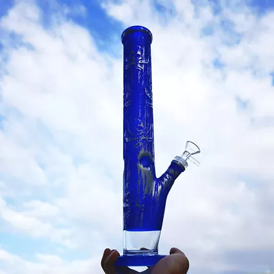 $32.99 • Buy 16  Smoking Hookah Printed Shisha Water Pipe Glass Bong Beaker Bubbler +Bowl.USA