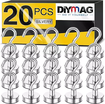 Magnetic Hooks 25lbs+ Heavy Duty Magnetic Hooks Cruise For Hanging Super Stron • $13.61