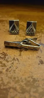 Assortment Of Used Matching Cufflinks & Tie Clips For $21.95 Each • $21.95