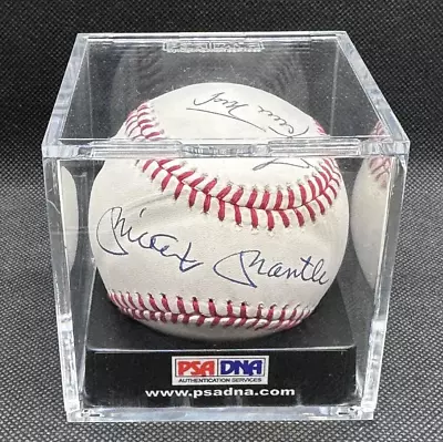 Mickey Mantle / Willie Mays / Duke Snider Autographed Signed Baseball PSA/DNA • $995