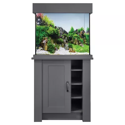 Aqua One OakStyle Slate Grey Aquarium Fish Tank & Cabinets Shaker Style LED • £384.99