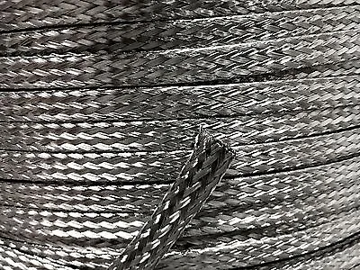 10 Feet 1/8 Braided Braid Stainless  Expandable Sleeve Wire Harness Loom    • $13.92