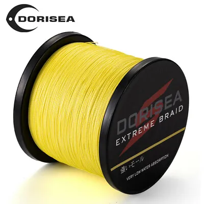 Dorisea Power Braid Yellow PE Dyneema Braided 100M 300M 500M 2000M Fishing Line • $10.45