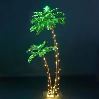 Lightshare Lighted Palm Tree Artificial Palm Tree Decor For Outdoor Indoor • $101.99