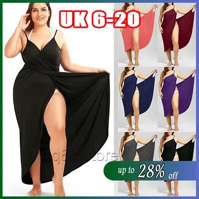 UK Women Bikini Cover Up Swim Beachwear Long Maxi Wrap Sarong Beach Dress • £6.82