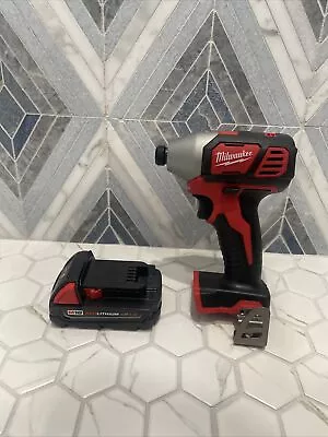 Milwaukee 2656-20 1/4  M18 Hex Impact Driver 18V With 1.5ah Red Lithium Battery • $41