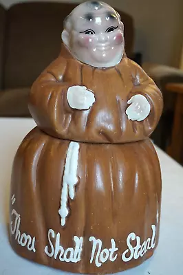 Monk Ceramic Cookie Jar William H HIrsch Los Angeles California 1958 • $62.50