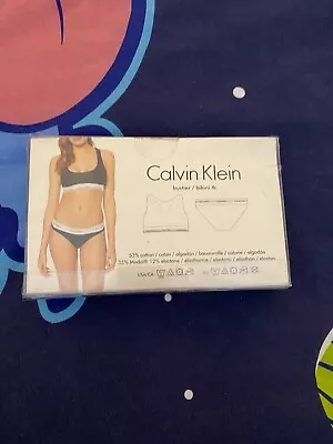 Calvin Klein Underwear Women's Bikini Cotton Blend Modal Underwear In Grey • £10
