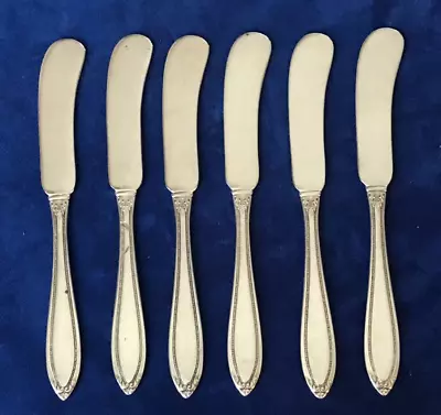 J.S.Co. Sterling Silver Butter Spreaders Set Of 6 Pieces • $145