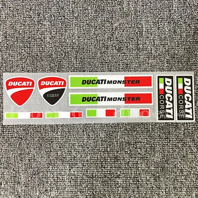 Motorcycle Fuel Tank Emblem Decals For Ducati MONSTER Reflective Badge Stickers • $11.90