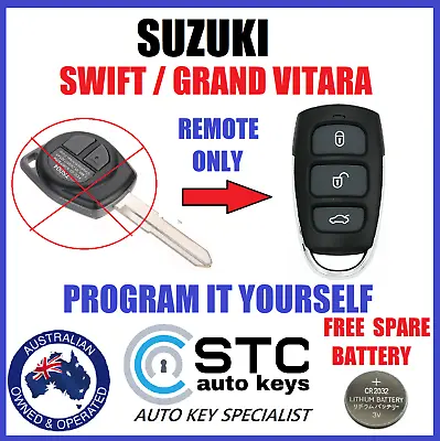 $40.85 • Buy Suzuki Grand Vitara Swift Car Remote Key Less Fob  2005 - 2013