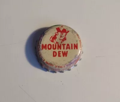 Vintage Mountain Dew Hillbilly Cork Soda Bottle Cap New York N.Y. Collectible • $12.99