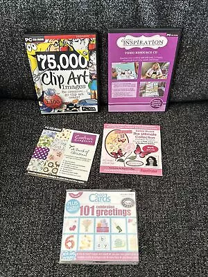 Bundle Of Crafting CD ROMS  Papercraft Card Making And More • £3