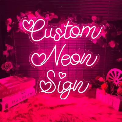 Personalized Neon Sign Custom Name Logo Signs Acrylic Wall Decor LED Night Light • $20