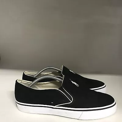 Polo By Ralph Lauren Manshiem Black Men's Size 11.5 Medium • $38.99