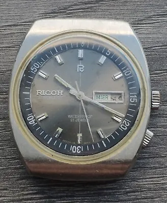 Vintage Project Men's Ricoh Compressor Automatic Watch Parts Or Repair • $59