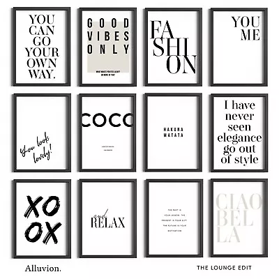 £5.99 • Buy Home Quotes Prints Modern Wall Art Living Room Pictures Lounge Decor Gift Framed