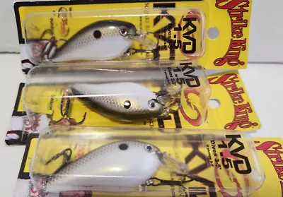 NEW THREE Strike King 1.5 Gizzard Shad 511 Square Bill Shallow Crankbaits • $12.99