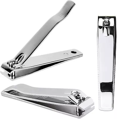 3pcs Beauticom Professional Stainless Steel Toe Nail Clippers Straight Cut Thick • $7.99