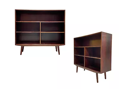 DANISH Mid Century Modern ROSEWOOD BOOKCASE / Vinyl Storage C. 1960’s • $2250