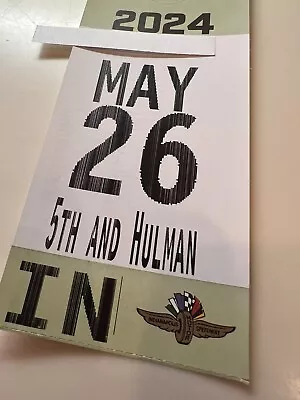 2024 INDIANAPOLIS INDY 500 RACE DAY INFIELD PARKING PASS ONLY - 5TH And HULMAN • $174.99