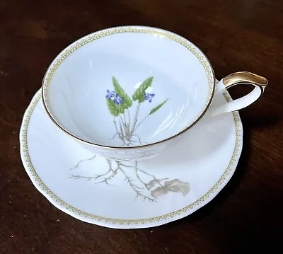 Vintage Haeng Nam Sa  - Bone China Tea Cups & Saucers - Violet- 15 Available • $3.75