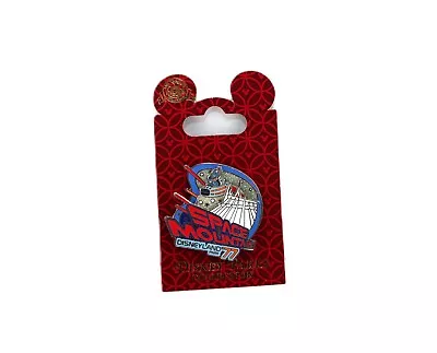 Disney - Space Mountain - Rocket Spinner - Mickey Mouse & Stitch Vintage Pin • $18.39