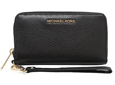 Michael Kors Jet Set Large Phone Wristlet Wallet MK Signature  • $59.99