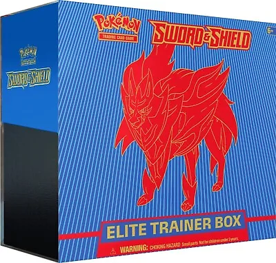 Pokemon Zamazenta Sword And Shield Elite Trainer Box 1st Print Pokeball Logos • $120