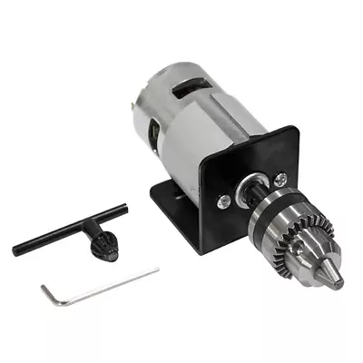 $37.99 • Buy 775 Motor Double Ball Bearings 10000rpm Mini PCB Manual Drill Press Chuck Kit