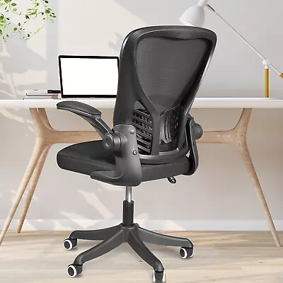 Mesh Swivel Office Chair Adjustable Home Desk Task Computer Chair Black • $79
