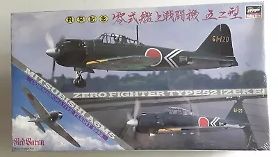 NEW  Hasegawa Mitsubishi  A6M5 Zero Fighter Type 52 (ZEKE). 1/48 Factory Sealed  • $28.95