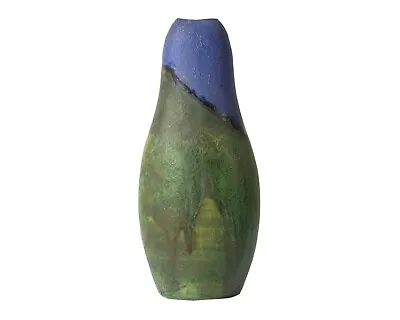 Marcello Fantoni Raymor Italian Ceramic Blue And Green Vase • $750