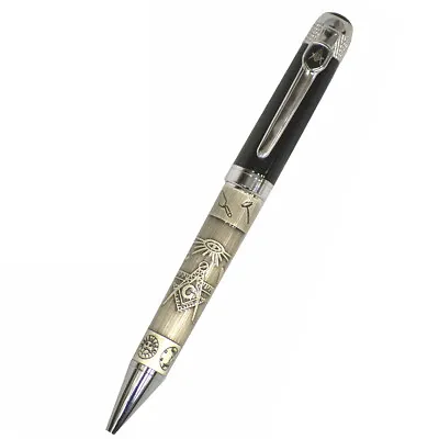 Blue Lodge Masonic Quality Ballpoint Pen Heavy Weight Mason Officer Gift Set New • $18.18