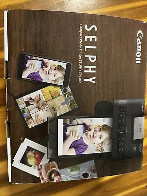 $75 • Buy Canon Selphy CP1300 Photo Dye Sublimation Printer - Black