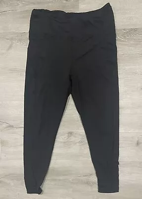 Marika Sport Womens Size (XL) Leggings Cropped Capri Winter Black • $14.99