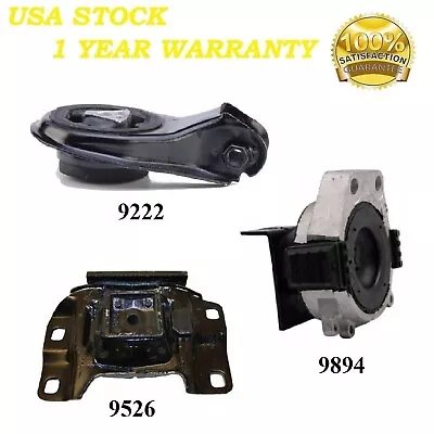 3PCS MOTOR & TRANS MOUNT FIT 2007-2013 Mazda 3 2.3L TURBO - MANUAL TRANS • $95.97