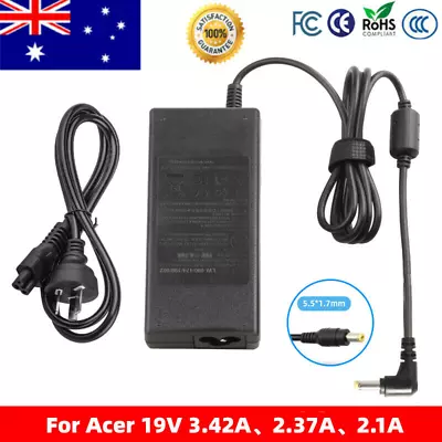 65W 19V Charger For Acer LCD Monitor S202HL S230HL S231HL Power Supply Cord • $18.49