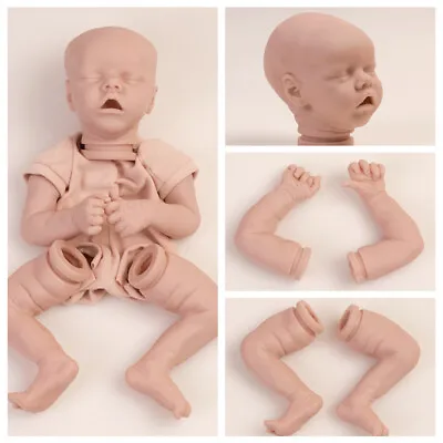 Reborn Baby Doll Kit Unpainted Lifelike Newborn 3/4 Limbs Body Girl/Boy DIY Gift • £16.66