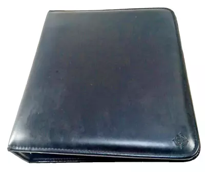 Vintage Franklin Covey CL12215 Black Leather  7 Ring Planner 10x 8 • $17.48