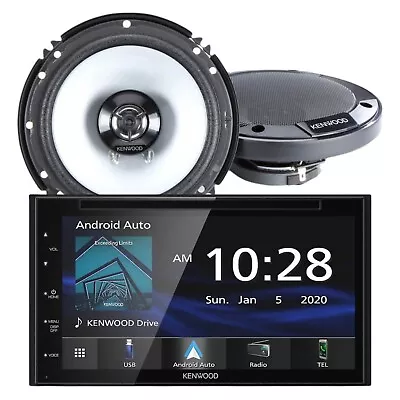 Kenwood DDX5707S 6.8  DVD/CD Receiver W/ KFC-1666S 6-1/2  2-way Car Speakers • $339