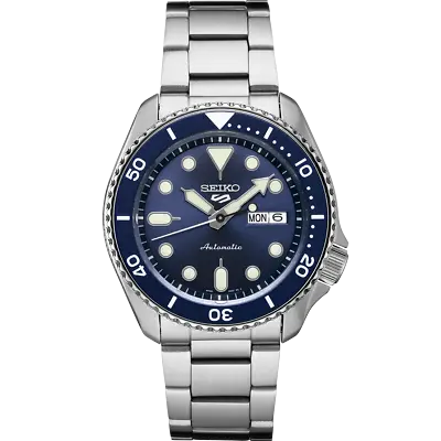 Seiko 5 Sports 42.5mm 24-Jewel Men's Automatic Watch Stainless Steel • $165.99