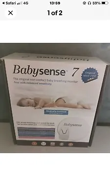 The New Babysense 7 Under-The-Mattress Baby Breathing Movement Monitor RRP £129 • £75