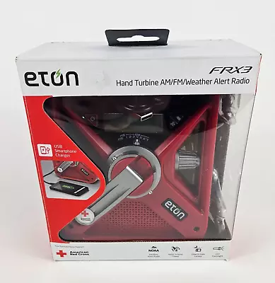 Eton - American Red Cross FRX3+ Emergency NOAA Weather Radio Red Digital • $39.99