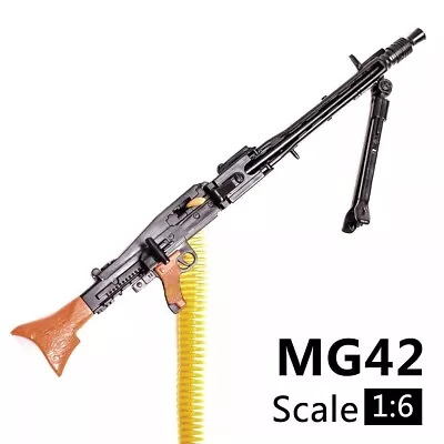 1/6 Scale MG42 Machine Gun Weapon Military For 12  Action Figure Soldier UK • £6.95