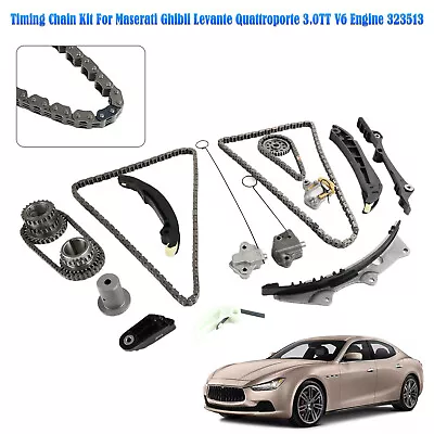 Timing Chain Kit For Maserati Ghibli Levante Quattroporte 3.0TT V6 Engine 323513 • $234.63