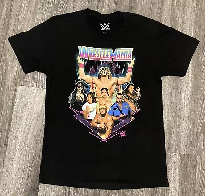 Vintage Style WWE Wrestlemania T Shirt Ultimate Warrior Hulk Hogan Size Medium • $22.99