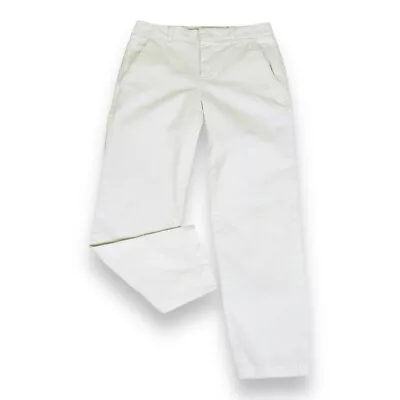 Vince Ankle Jeans Size 2 White Straight (28x26) White Zip Fly Flap Pockets • $22.40